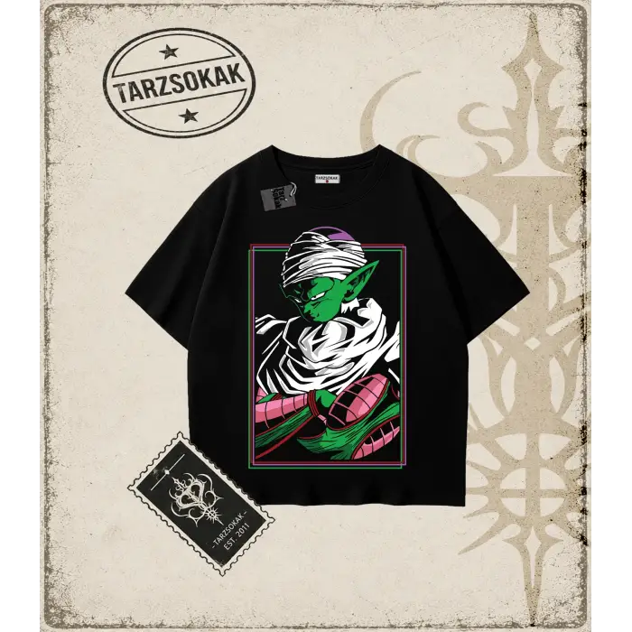 Dragon Ball Anime Baskılı Oversize Unisex Tişört