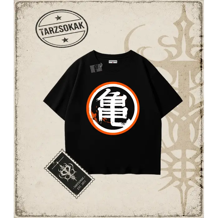 Dragon Ball Anime Baskılı Oversize Unisex Tişört