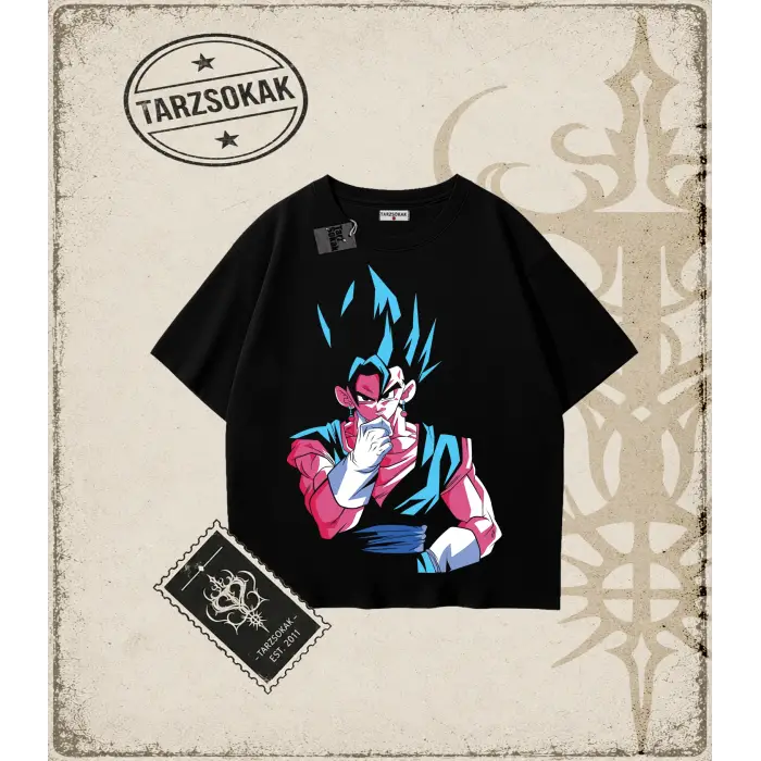 Dragon Ball Anime Baskılı Oversize Unisex Tişört