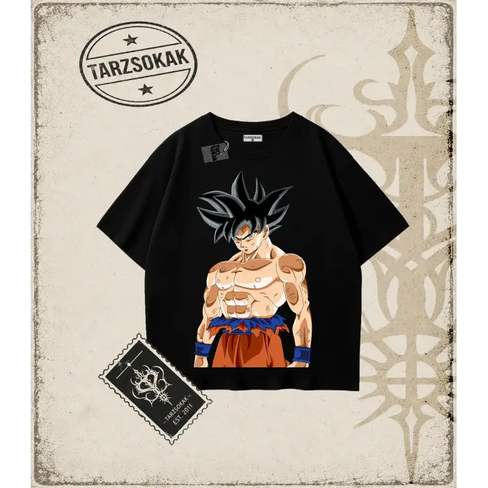 Dragon Ball Anime Baskılı Oversize Unisex Tişört