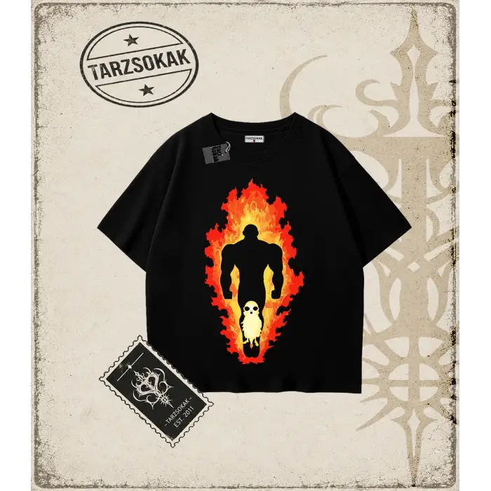 Dragon Ball Anime Baskılı Oversize Unisex Tişört