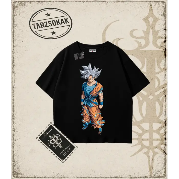 Dragon Ball Anime Baskılı Oversize Unisex Tişört