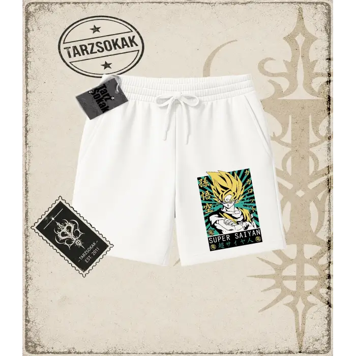 Dragon Ball Anime Baskılı Unisex Şort
