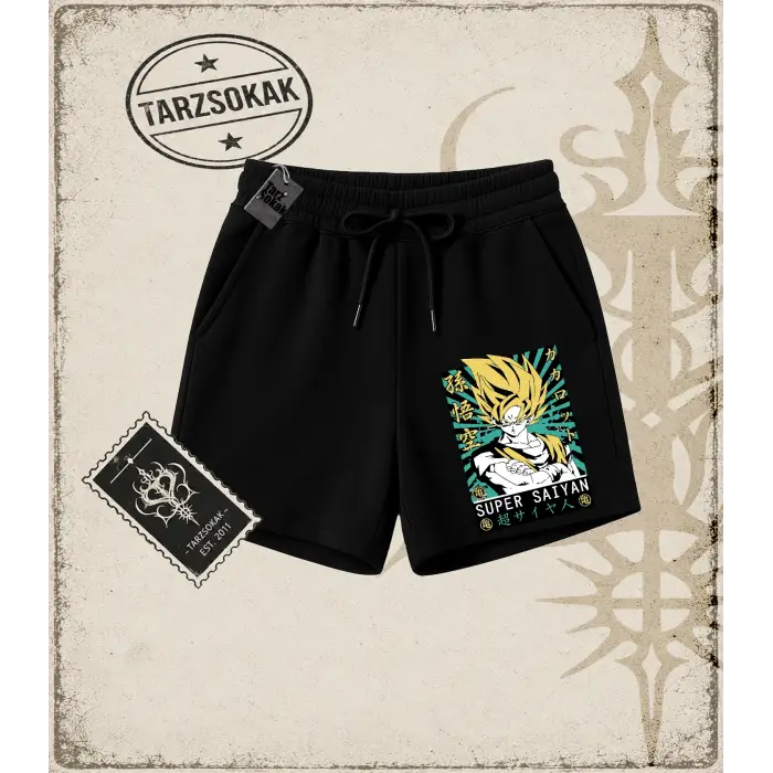 Dragon Ball Anime Baskılı Unisex Şort