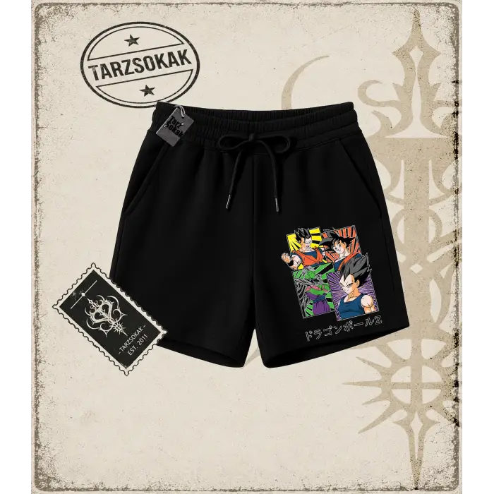 Dragon Ball Anime Baskılı Unisex Şort