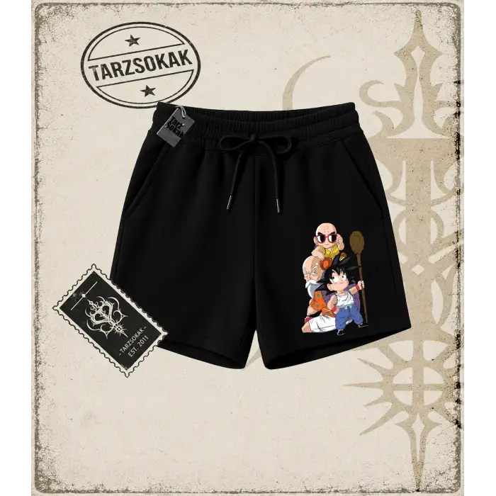 Dragon Ball Anime Baskılı Unisex Şort