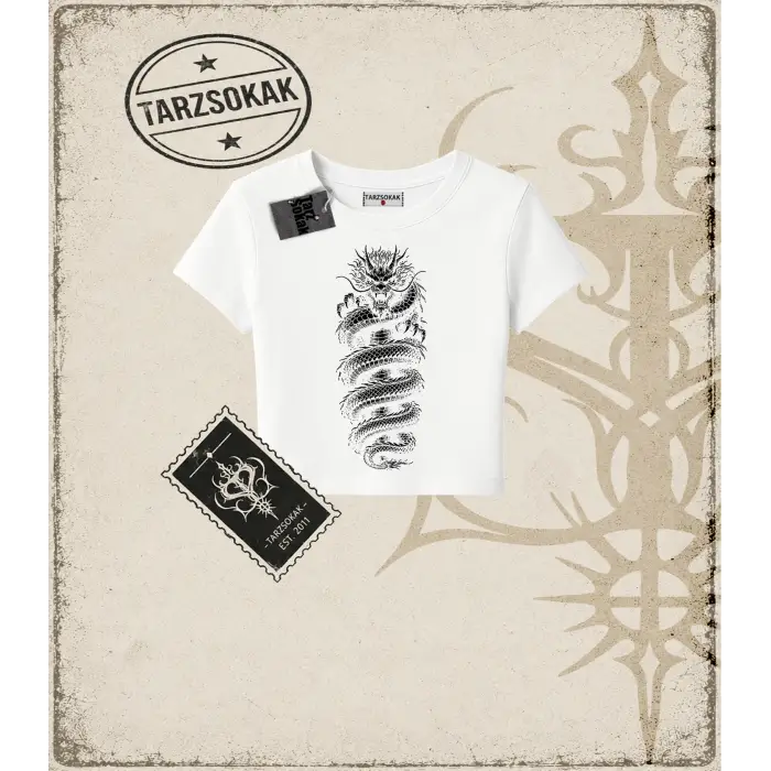 Dragon   Kadın Baby Tee