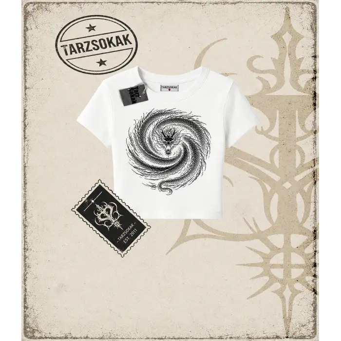 Dragon Kadın Baby Tee