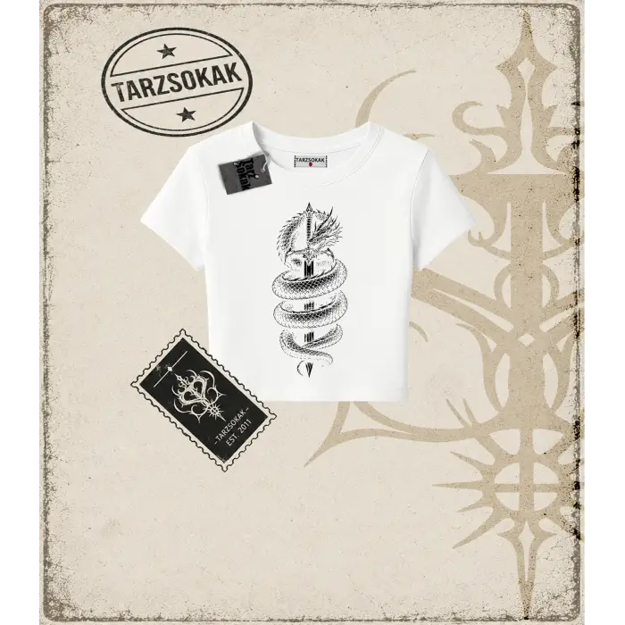 Dragon   Kadın Baby Tee