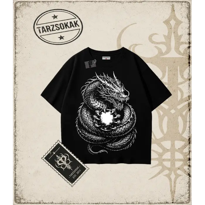 Dragon Oversize Unisex Tişört