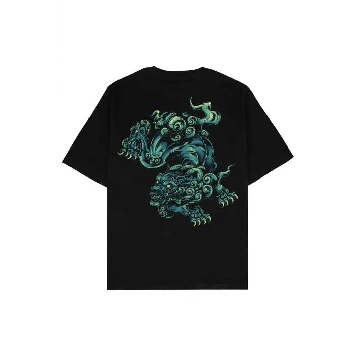 Dragon Year Siyah Oversize Unisex T-shirt