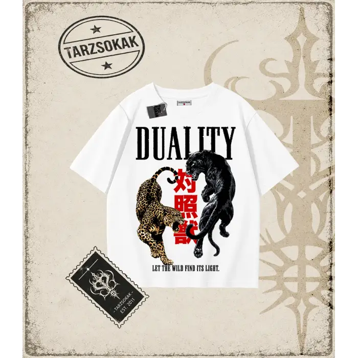 DUALITY Oversize Unisex Tişört