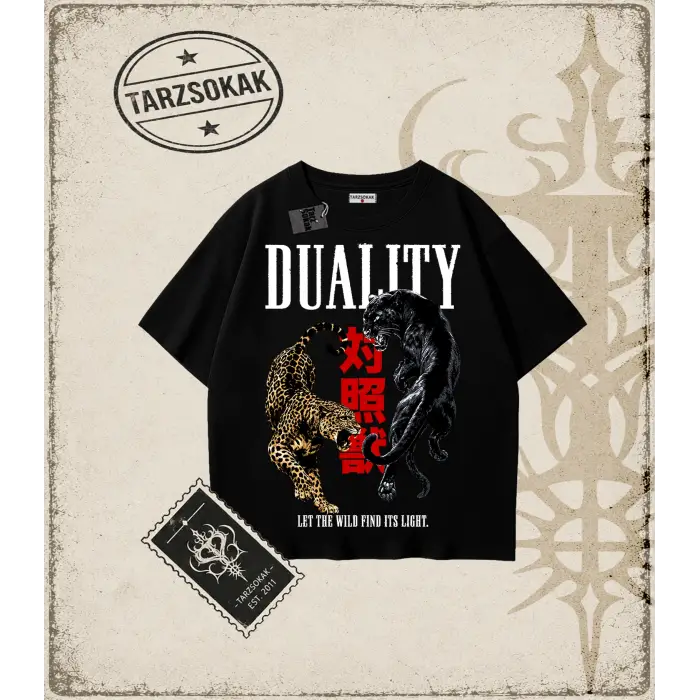 DUALITY Oversize Unisex Tişört