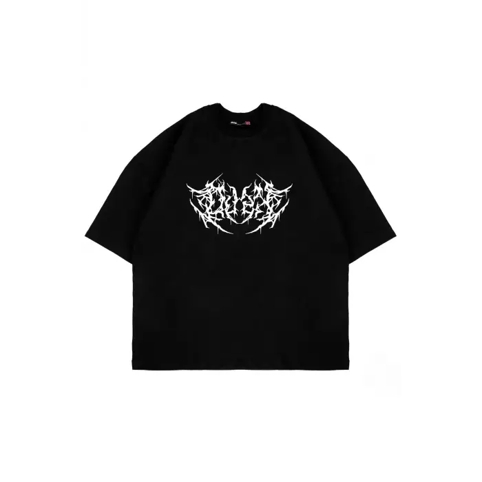 Dusk Baskılı Oversize Unisex Siyah