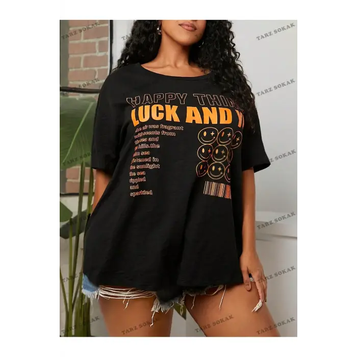 DÜZ  6 BASKISIZ Baskılı Oversize Kalıp Unisex T-shirt