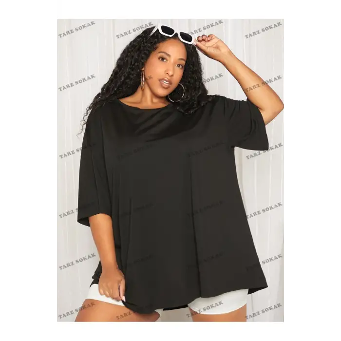 DÜZ  6 BASKISIZ Baskılı Oversize Kalıp Unisex T-shirt