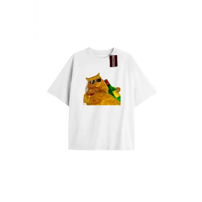 Energetic Baskılı Oversize Kalıp Unisex T-shirt