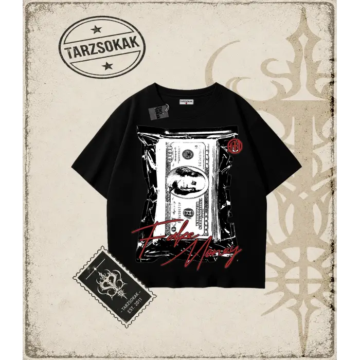 FAKE FLEX Oversize Unisex Tişört