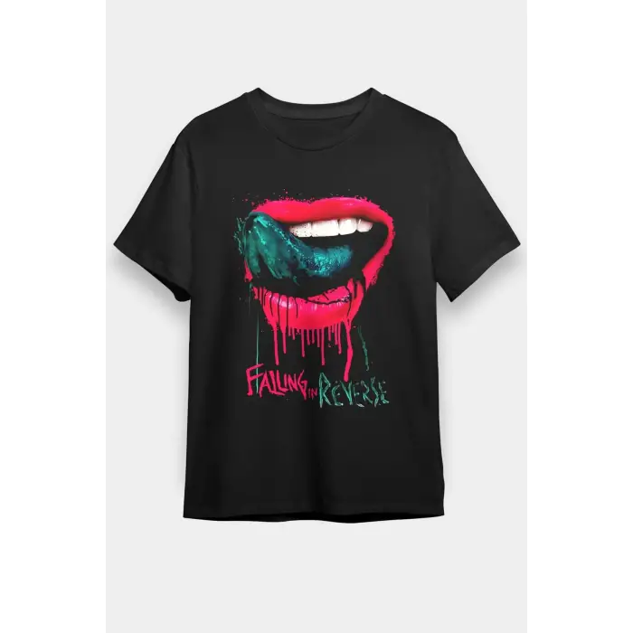 Falling In Reverse Siyah Unisex Tişört T-Shirt
