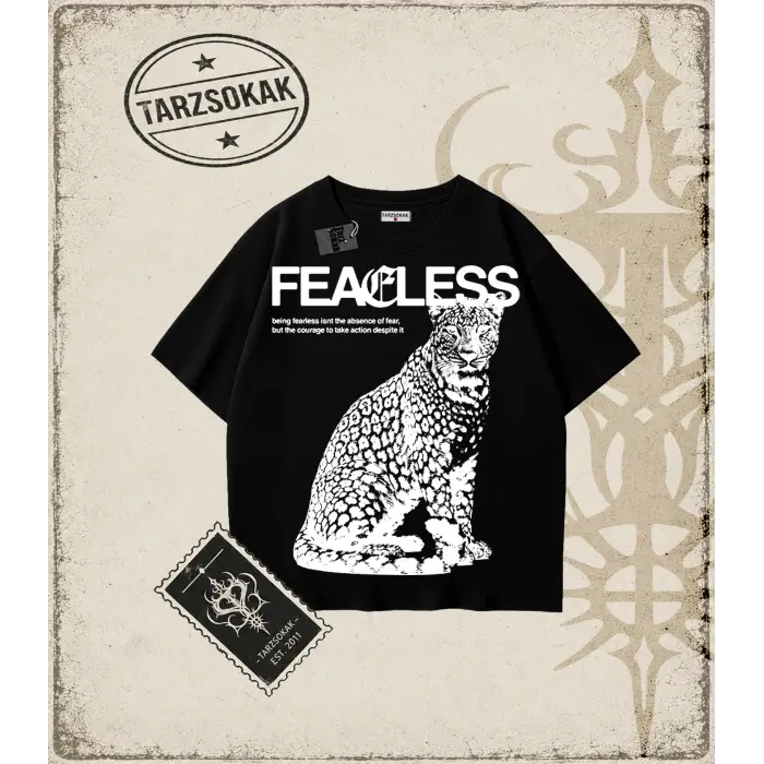 FEARLESS Oversize Unisex Tişört