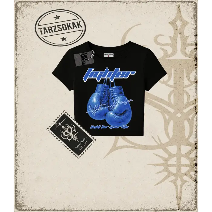 FIGHTER Kadın Baby Tee