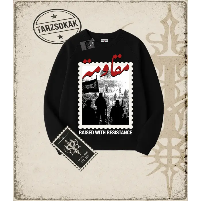 FREEDOM Oversize Unisex Bisiklet Yaka Sweatshirt