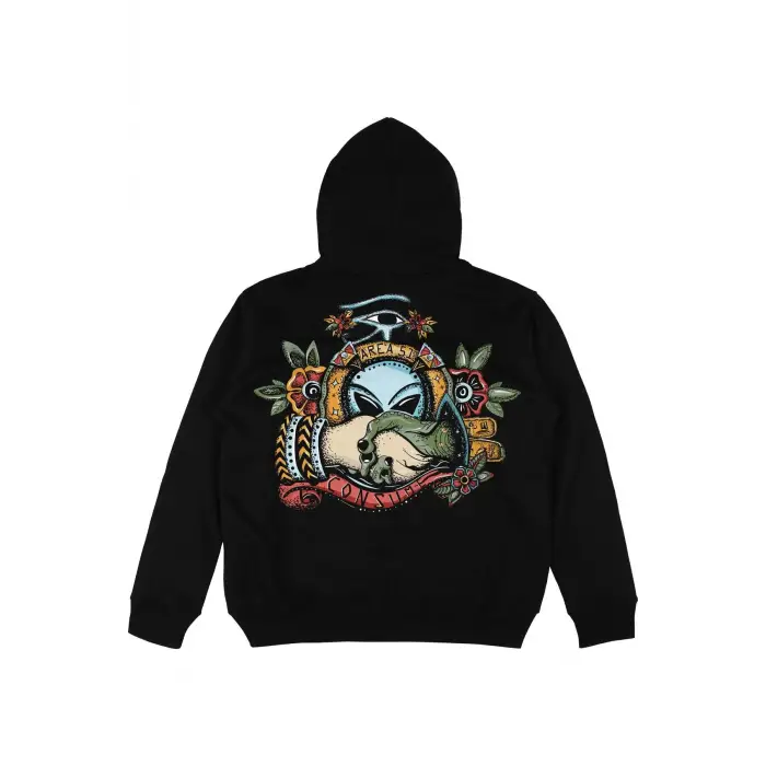 Friendly Siyah Oversize Unisex Kapüşonlu Sweatshirt Hoodie