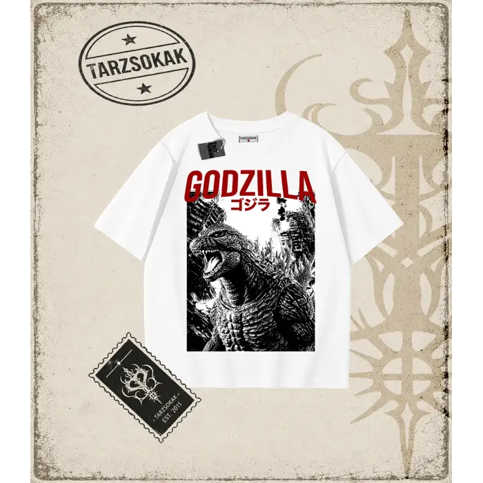GODZILLA Oversize Unisex Tişört