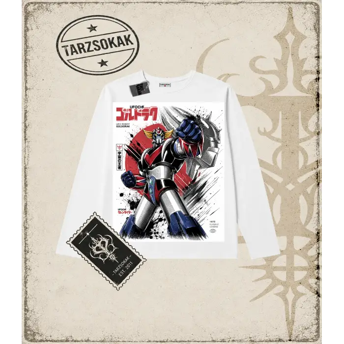 Goldorak Anime Baskılı Long Sleeve