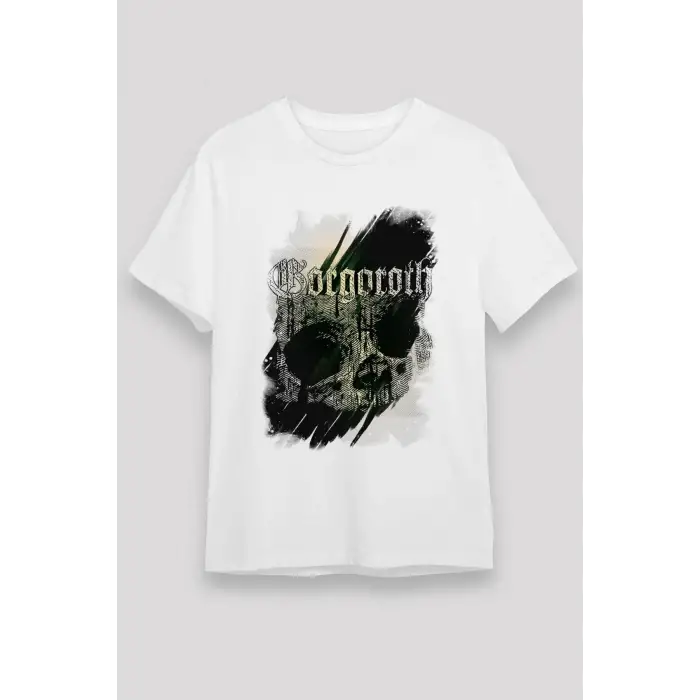 Gorgoroth Baskılı Unisex Beyaz Tişört