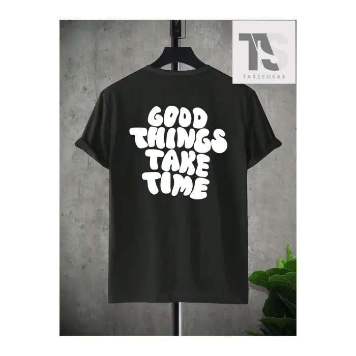 Goth Erkek Yarasa Baskılı Tişört
