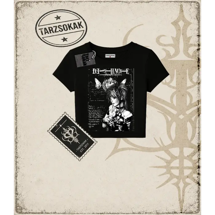 Gotik & Grunge STREETWEAR DEAT NOTE Baby Tee