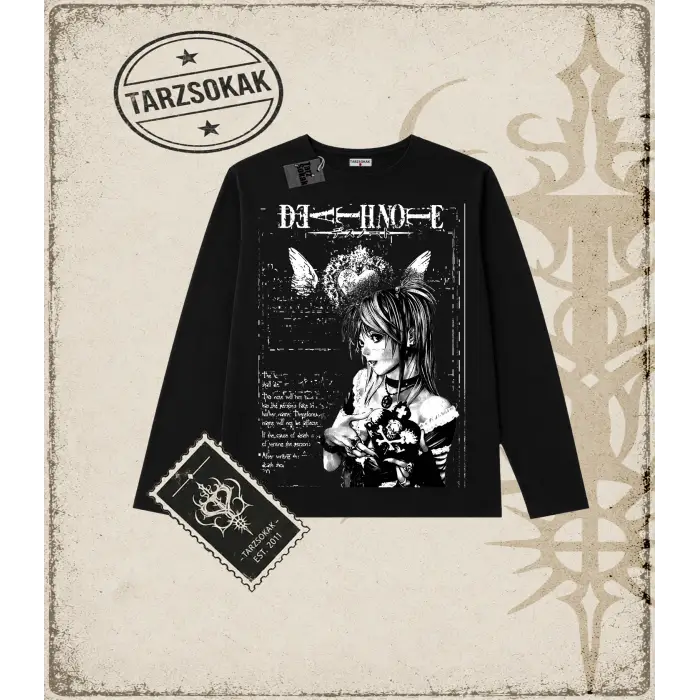 Gotik & Grunge STREETWEAR DEAT NOTE Long Sleeve