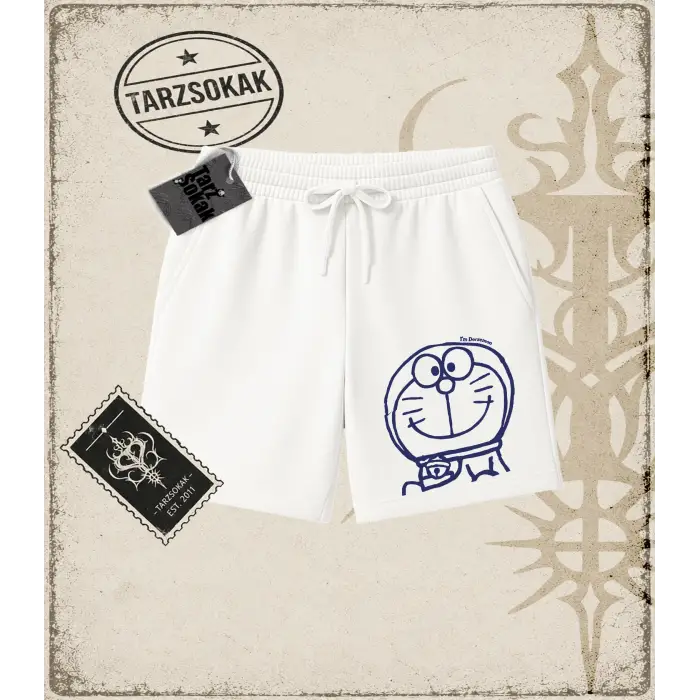Gotik & Grunge STREETWEAR Doraemon Unisex Şort