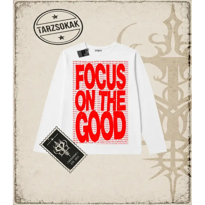 Gotik & Grunge STREETWEAR FOCUS ON THE GOOD Long Sleeve