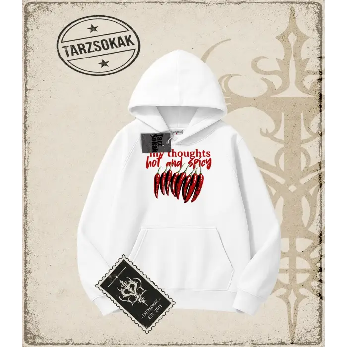 Gotik & Grunge STREETWEAR HOT AND SPICY Kapşonlu Sweatshirt