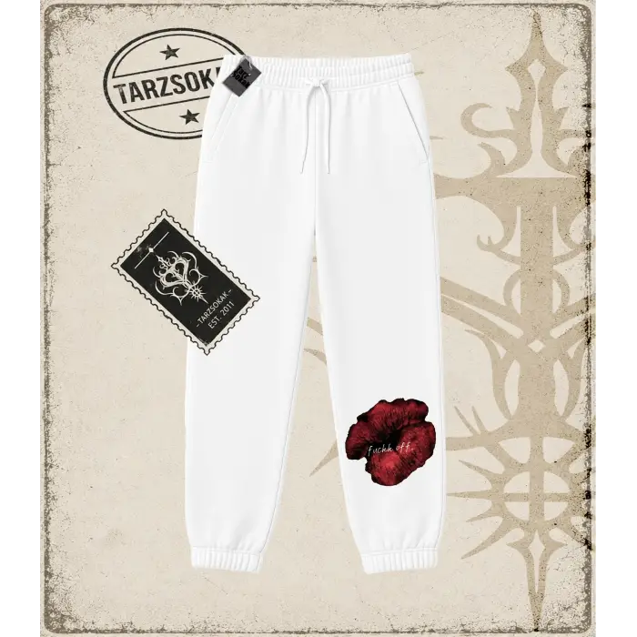 Gotik & Grunge STREETWEAR LIPS OFF Unisex Jogger Eşofman Altı