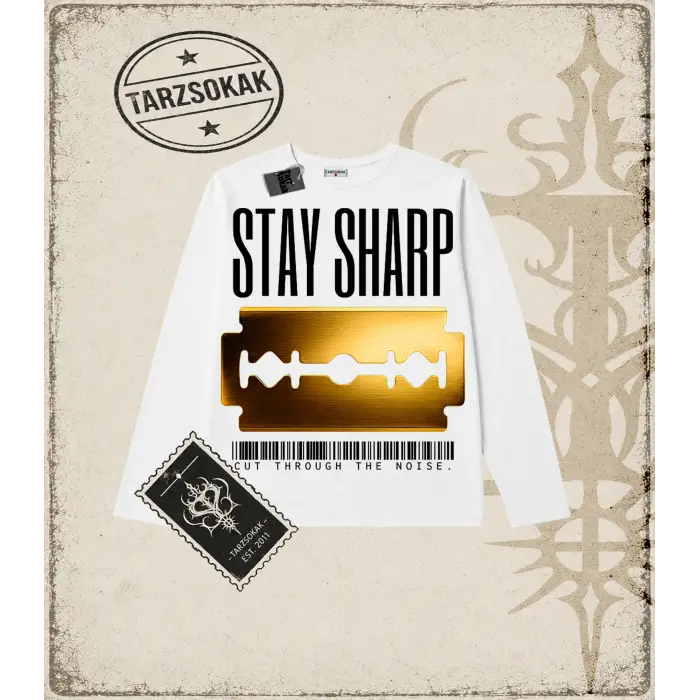 Gotik & Grunge STREETWEAR STAY SHARP Long Sleeve