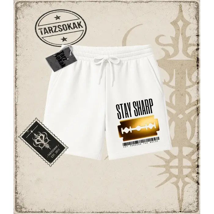 Gotik & Grunge STREETWEAR STAY SHARP Unisex Şort