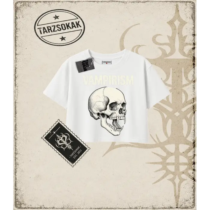 Gotik & Grunge STREETWEAR VAMPIRISM Crop Tişört