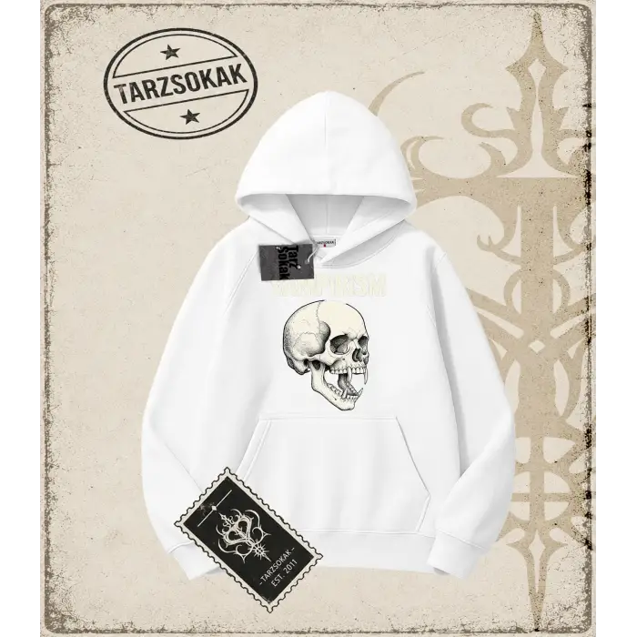 Gotik & Grunge STREETWEAR VAMPIRISM Kapşonlu Sweatshirt