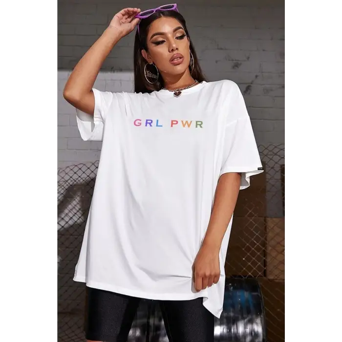 Grlpwr Baskı Oversize T-shirt