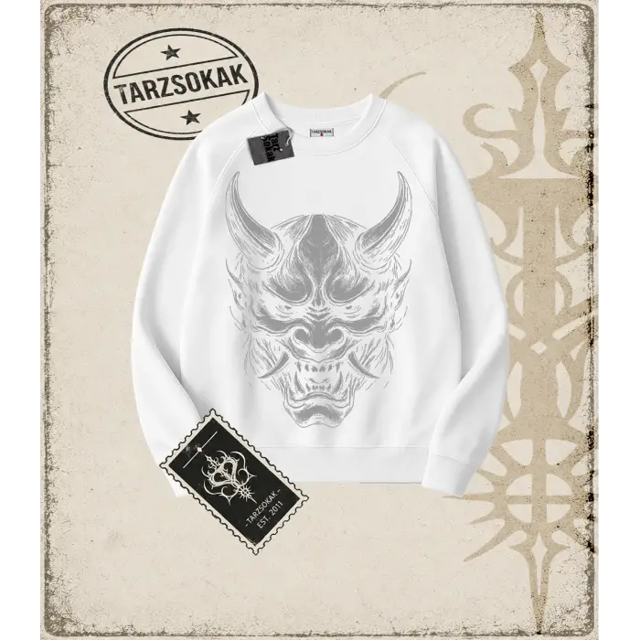HANNYA  Oversize Unisex Bisiklet Yaka Sweatshirt