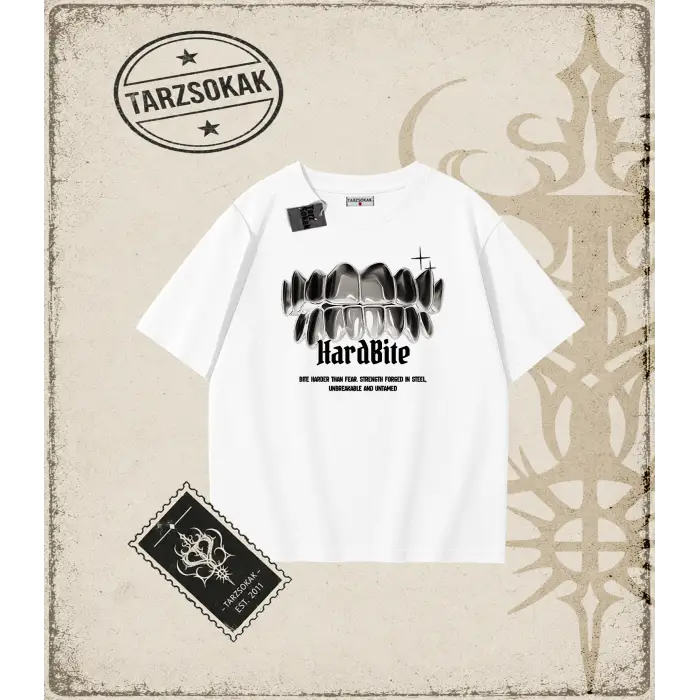 HARD BITE Oversize Unisex Tişört