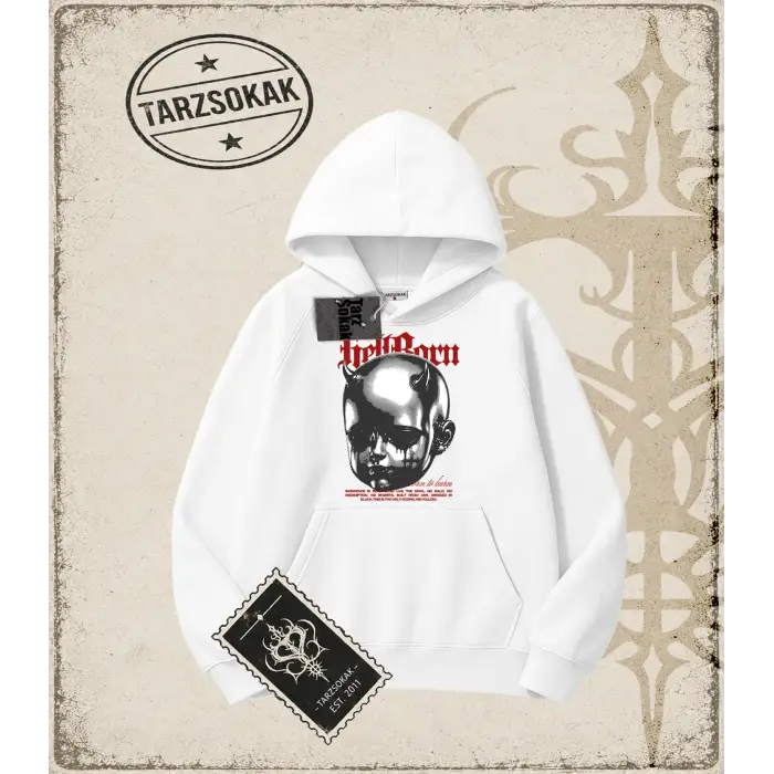 HELLBORN Oversize Unisex Kapşonlu Sweatshirt