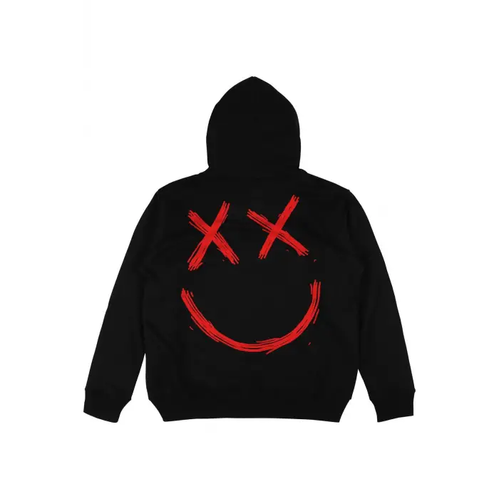Hellboy Siyah Oversize Unisex Kapüşonlu Sweatshirt Hoodie