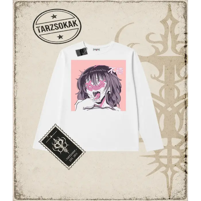 Hentai Anime Baskılı Long Sleeve