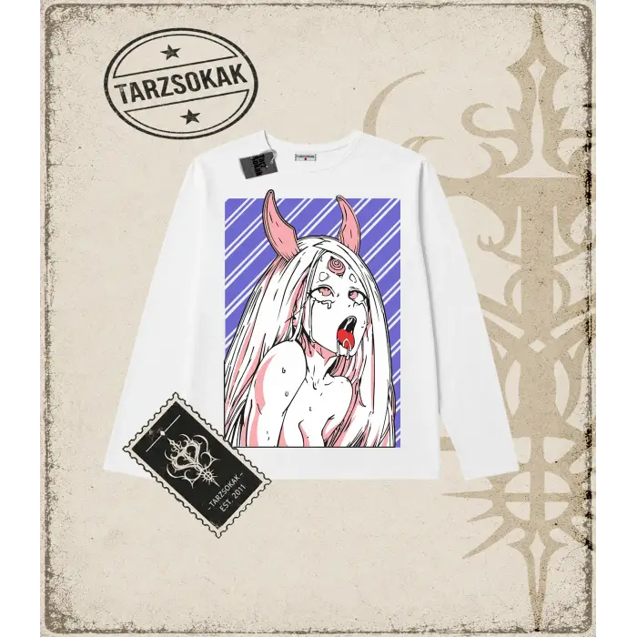 Hentai Anime Baskılı Long Sleeve
