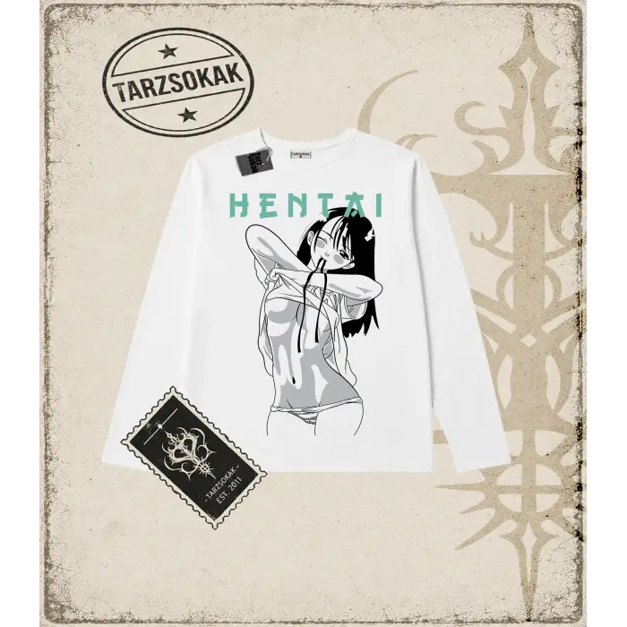 Hentai Anime Baskılı Long Sleeve