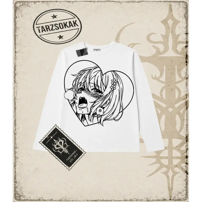 Hentai Anime Baskılı Long Sleeve